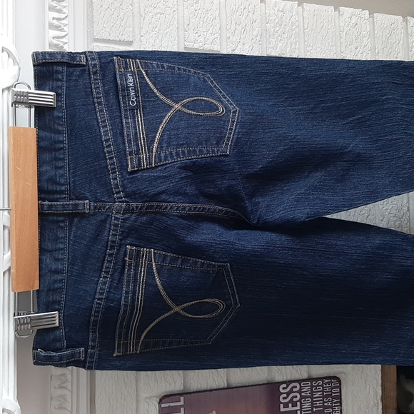 Women's Calvin Klein Flare Jeans Low Waist Size 27 - Picture 7 of 13